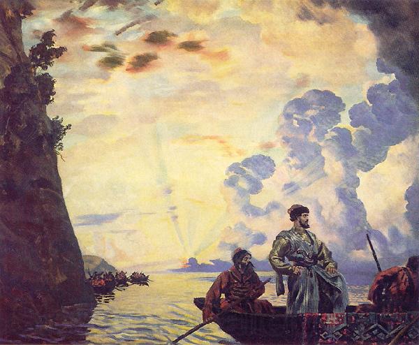 Boris Kustodiev Stepan Razin Norge oil painting art
